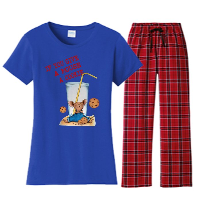 If You Give Mouse A Cookie Women's Flannel Pajama Set