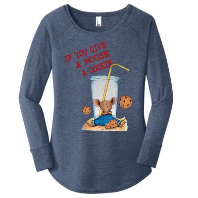 If You Give Mouse A Cookie Women's Perfect Tri Tunic Long Sleeve Shirt