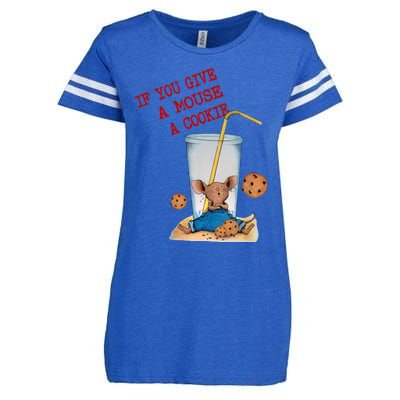 If You Give Mouse A Cookie Enza Ladies Jersey Football T-Shirt