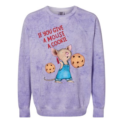 If You Give A Mouse A Cookie Colorblast Crewneck Sweatshirt