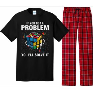 IF You Got A Problem Yo Ill Solve It Funny Speed Cubing Pajama Set