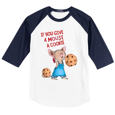 If You Give A Mouse A Cookie Baseball Sleeve Shirt