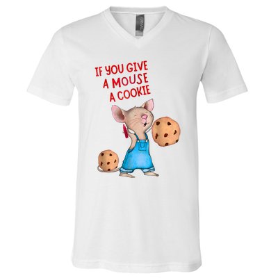 If You Give A Mouse A Cookie V-Neck T-Shirt