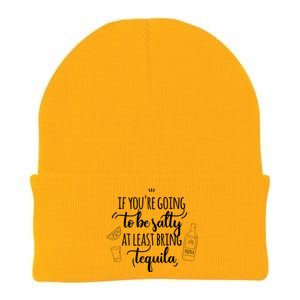 If You’Re Going To Be Salty Bring Tequila Cinco De Mayo Gift Knit Cap Winter Beanie