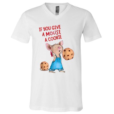 If You Give A Mouse A Cookie Costume Halloween V-Neck T-Shirt