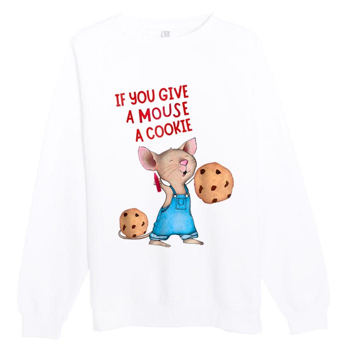 If You Give A Mouse A Cookie Costume Halloween Premium Crewneck Sweatshirt