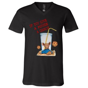 If You Give Mouse A Cookie Costume Birthday Cookies V-Neck T-Shirt