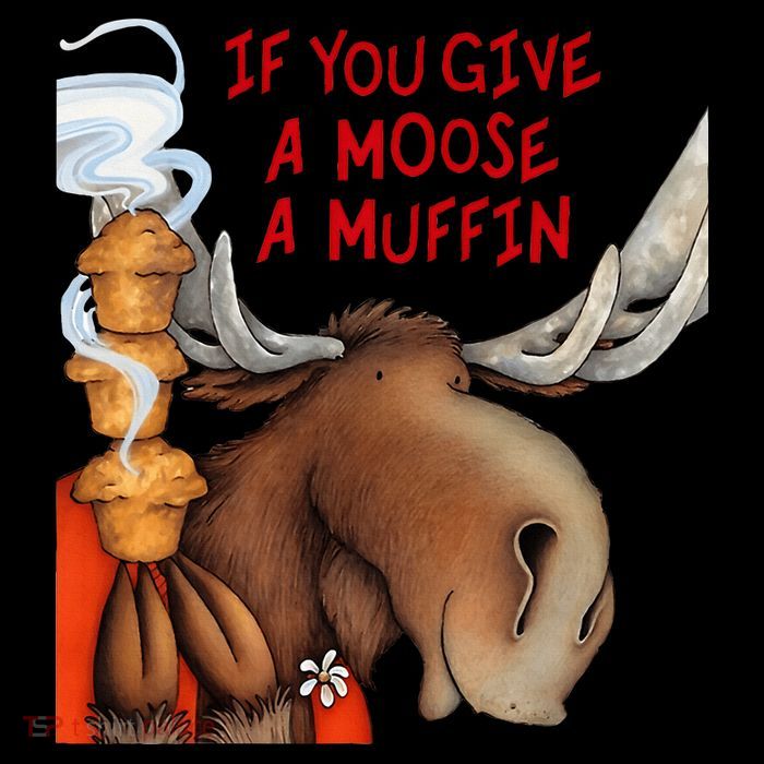 If You Give A Moose A Muffin Full-Length Apron With Pockets