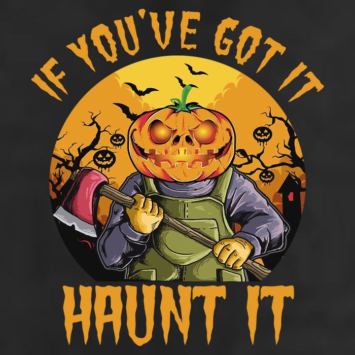 If You've Got It Haunt It Pumpkin Golf Towel