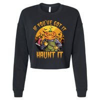 If You've Got It Haunt It Pumpkin Cropped Pullover Crew