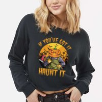 If You've Got It Haunt It Pumpkin Cropped Pullover Crew