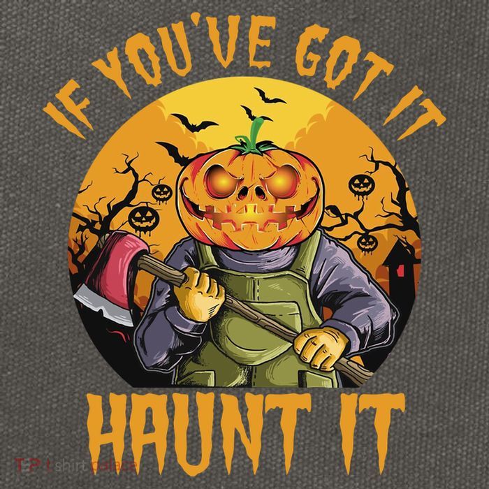 If You've Got It Haunt It Pumpkin Cotton Canvas Backpack