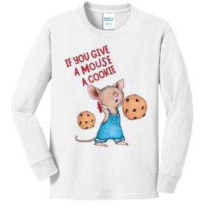 If You Give A Mouse A Cookie Kids Long Sleeve Shirt