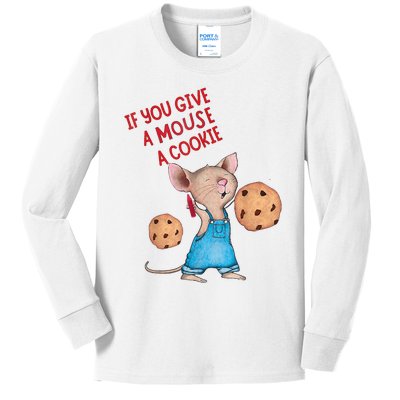 If You Give A Mouse A Cookie Kids Long Sleeve Shirt