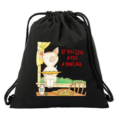 If You Give A Pig A Pancake Drawstring Bag