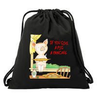 If You Give A Pig A Pancake Drawstring Bag