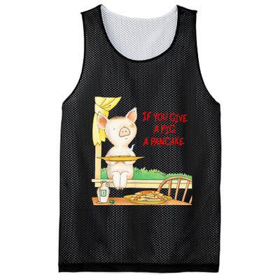 If You Give A Pig A Pancake Mesh Reversible Basketball Jersey Tank