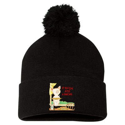 If You Give A Pig A Pancake Pom Pom 12in Knit Beanie