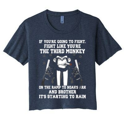 If Youre Going To Fight Fight Like Third Monkey Crop Top