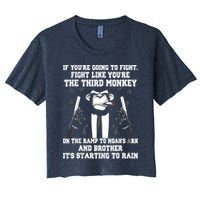 If Youre Going To Fight Fight Like Third Monkey Crop Top