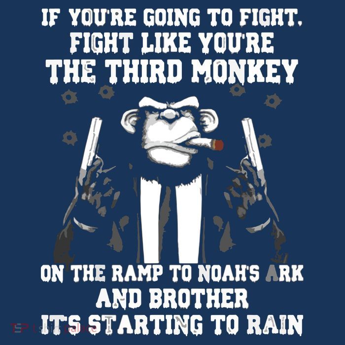 If Youre Going To Fight Fight Like Third Monkey Womens T-Shirt