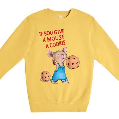 If You Give A Mouse A Cookie Costume Halloween Premium Crewneck Sweatshirt