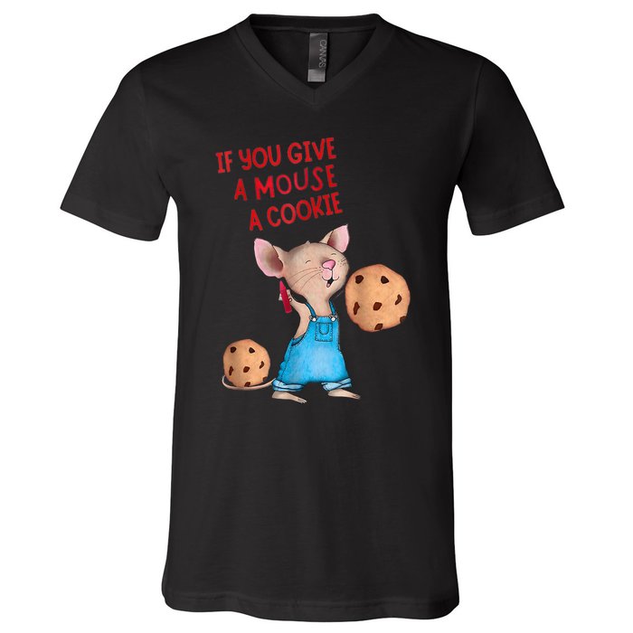 If You Give A Mouse A Cookie Costume Halloween V-Neck T-Shirt