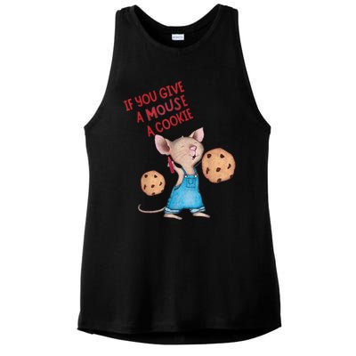 If You Give A Mouse A Cookie Ladies PosiCharge Tri-Blend Wicking Tank