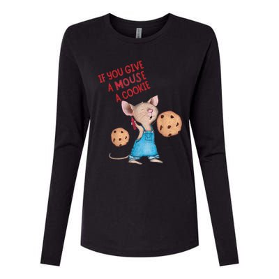 If You Give A Mouse A Cookie Womens Cotton Relaxed Long Sleeve T-Shirt