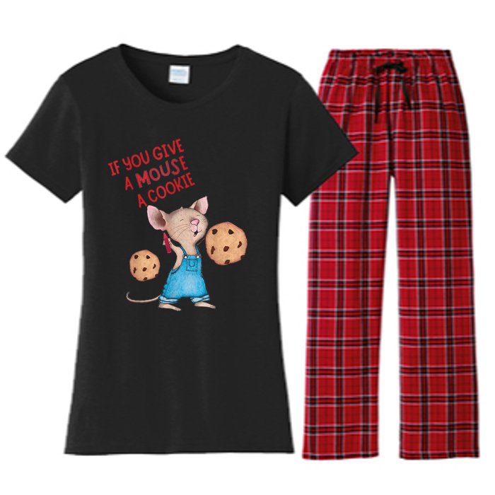 If You Give A Mouse A Cookie Women's Flannel Pajama Set