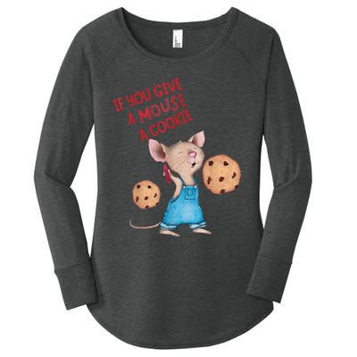 If You Give A Mouse A Cookie Women's Perfect Tri Tunic Long Sleeve Shirt