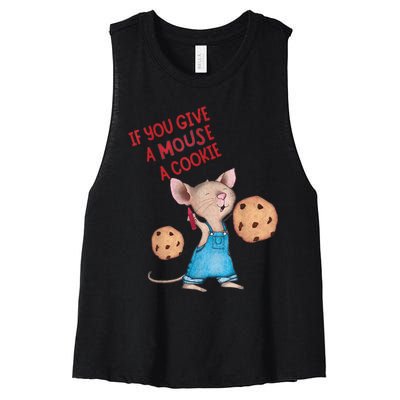 If You Give A Mouse A Cookie Women's Racerback Cropped Tank