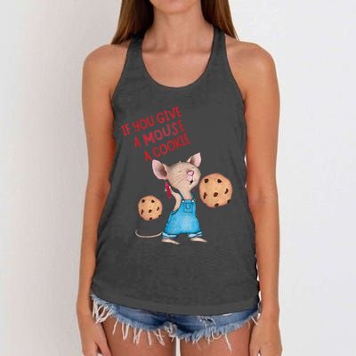 If You Give A Mouse A Cookie Women's Knotted Racerback Tank