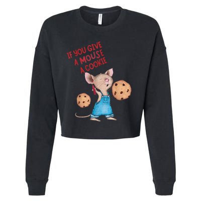 If You Give A Mouse A Cookie Cropped Pullover Crew