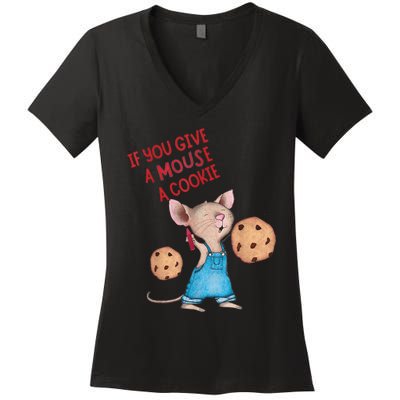 If You Give A Mouse A Cookie Women's V-Neck T-Shirt