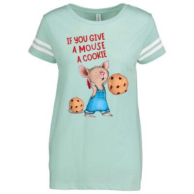 If You Give A Mouse A Cookie Costume Halloween Enza Ladies Jersey Football T-Shirt