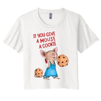 If You Give A Mouse A Cookie Costume Halloween Women's Crop Top Tee