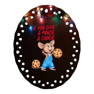 If You Give A Mouse A Cookie Costume Halloween Ceramic Oval Ornament