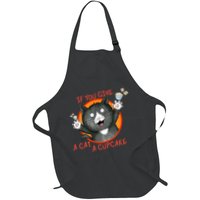If You Give A Cat A Cupcake Full-Length Apron With Pockets