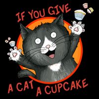 If You Give A Cat A Cupcake Full-Length Apron With Pockets