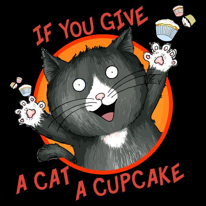 If You Give A Cat A Cupcake Full-Length Apron With Pockets