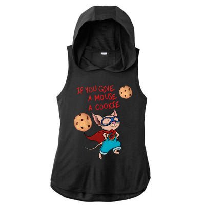 If You Give A Mouse A Cookie Hero Costume Ladies PosiCharge Tri-Blend Wicking Draft Hoodie Tank