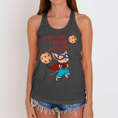 If You Give A Mouse A Cookie Hero Costume Women's Knotted Racerback Tank