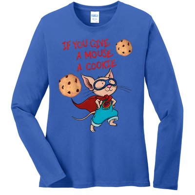 If You Give A Mouse A Cookie Hero Costume Ladies Long Sleeve Shirt