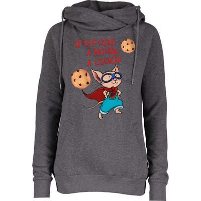 If You Give A Mouse A Cookie Hero Costume Womens Funnel Neck Pullover Hood