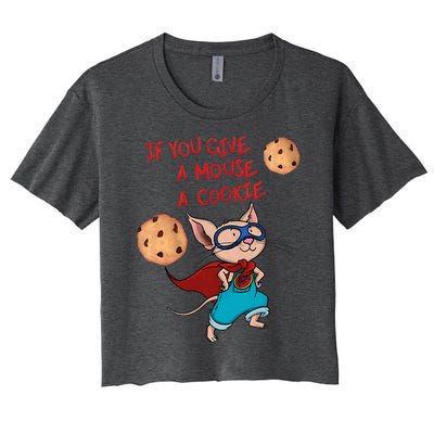 If You Give A Mouse A Cookie Hero Costume Women's Crop Top Tee