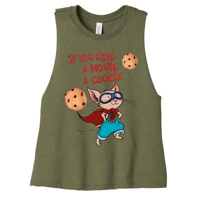 If You Give A Mouse A Cookie Hero Costume Women's Racerback Cropped Tank