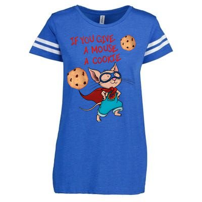 If You Give A Mouse A Cookie Hero Costume Enza Ladies Jersey Football T-Shirt