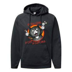 If You Give A Cat A Cupcake Performance Fleece Hoodie