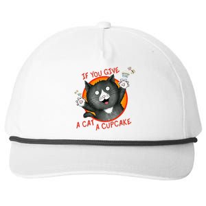 If You Give A Cat A Cupcake Snapback Five-Panel Rope Hat